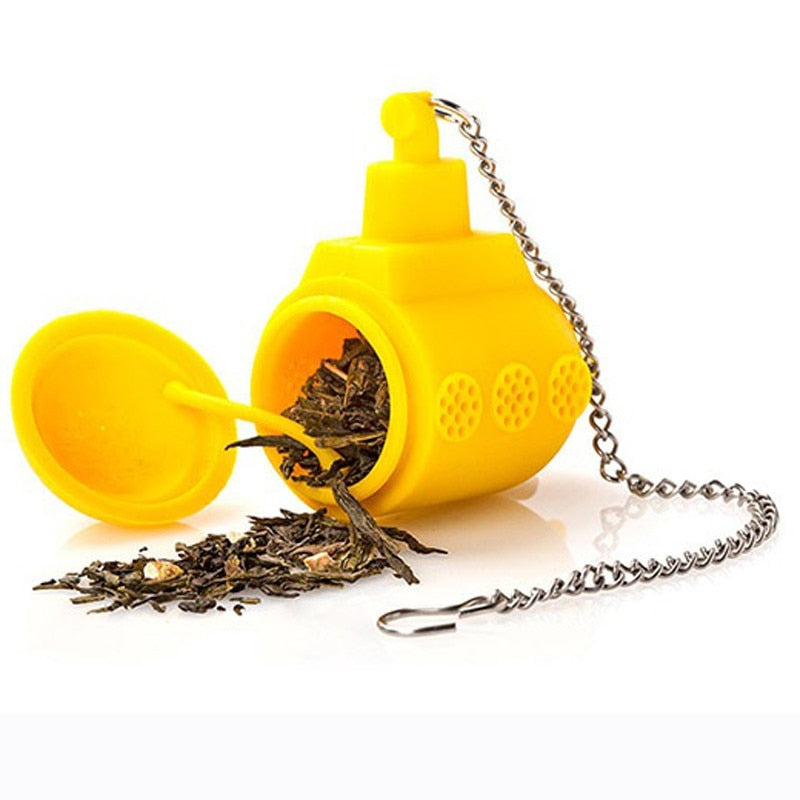 Infuseur à Thé Silicone Sous-Marin Jaune